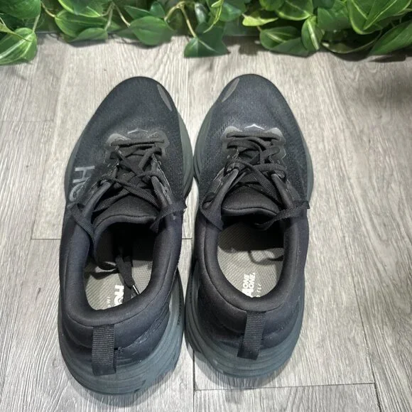 Hoka One One Bondi 8 2E Wide Triple Black - 1127953-BBLC Running Shoes